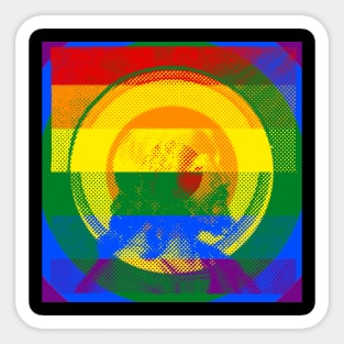 Rainbow Jesus .exe Sticker